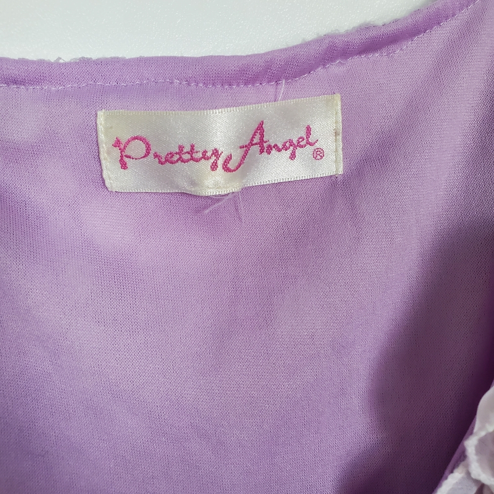 Pretty Angel Layered Purple Dress/Tunic Vintage - Picture 3 of 5